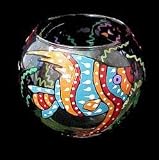 Angel Fish Design - Hand Painted - 5 oz. Votive with candle by 