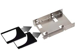 SILVERSTONE SDP08 3.5 to 2 X 2.5-Inch Bay Converter