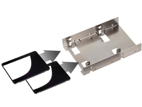 SILVERSTONE SDP08 3.5 to 2 X 2.5-Inch Bay Converter