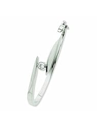 14K White Gold Bangle Bracelet Mounting