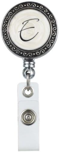 Ganz Initially Yours Retractable ID Badge - E