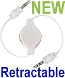AUX Audio Cable 3.5MM White Jack For iPod/MP3/Zune/Car Audio