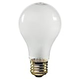Satco S5010 12V Medium Base 25-Watt A19 Light Bulb, Frosted