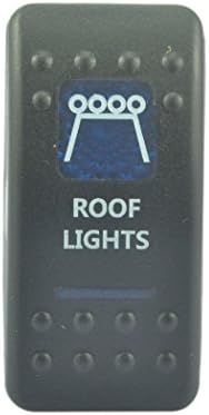 MyBest MA041 Blue Led On/Off Spst Rocker Switch Roof Lights Bar 12V 4X4 4Wd
