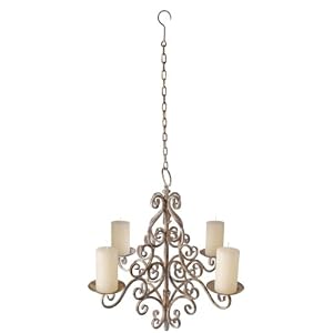 Esschert Design USA AM06 Aged Metal Chandelier by 
