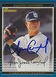 Aaron Coonrod, San Diego Padres, 2002 Bowman Autographed Card