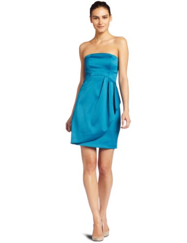 Kensie Womens Couture Stretch Dress, Vibrant Teal, 8