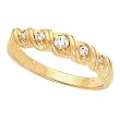 14K Yellow Gold Diamond Wedding/Anniversary Band - 0.12 Ct.