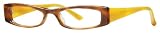 Scojo Sidney Place Reading Glasses - Multiple Colors, 2.50, Fruitwood / Yellow