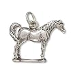 Standing Horse Charm Sterling Silver