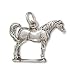 Standing Horse Charm Sterling Silver