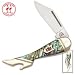 Kissing Crane Genuine Abalone Leg Knife Pocket Knife