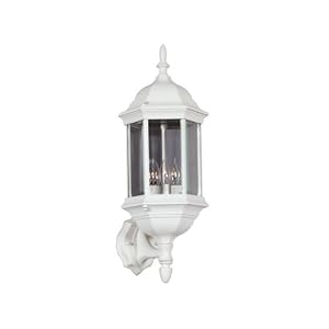 Kenroy Home 16267WH Custom Fit 5-In-1 3-Light Wall Lantern, White by Kenroy Home