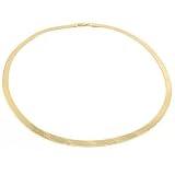 14k Gold Flex Herringbone Necklace Jewelry 7.0mm 24