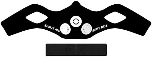 High Altitude Simulation Mask Unisex Waterproof Fitness Mask, Workout Mask, Running Mask, Running Breathing Mask, Resistance Mask, Cardio Mask, Oxygen Mask,Endurance Mask For Fitness, Black (L)