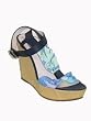 EMILIO PUCCI Raffia Wrap Sandal 773818 in Navy
