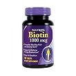 Natrol Biotin 1000mcg, 100 tablets,  (Pack of 2)