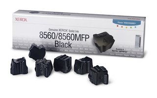 XEROX 108R00727 Laser, Phaser 8560/8560MFP, Black - 6 Solid Ink Sticks per box - 6,800 Page Yield6 Solid Ink Sticks per box - 6,800 Page Yield 6/PK