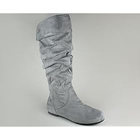 Slouchy Suede Cuff Boot