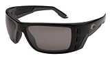 Costa Del Mar Permit Shiny Black/Costa 400 Gray CR-39 Sunglasses
