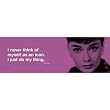 Audrey Hepburn (Icon Quote) Movie Poster Print - 12x36