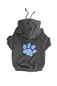 K9 Paw On Grey Hoodie, Blue, Large