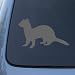 FERRET - Ferrett Weasel - Vinyl Car Decal Sticker #1513 | Vinyl Color: Silver