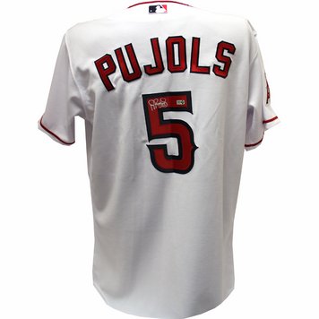 Albert Pujols Autographed Los Angeles Angels White Authentic Jersey