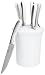 blinQ 7-Piece Steak Knife Set, Simply White