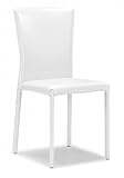 Zuo Modern Furniture Design Verranda Dining Chair White (Set Of 2) Leathere ....