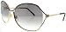 Gucci Women's 2846/S Round Sunglasses,Gold & Black Frame/Grey Gradient Lens,One Size
