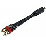 Monoprice 6inch RCA Female to 2-RCA Male Digital Coaxial Splitter Adapter