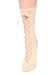 Betsey Johnson Peek-A-Boo Crew Socks 2 Color Choices Hot Pink or Cream Color: Cream