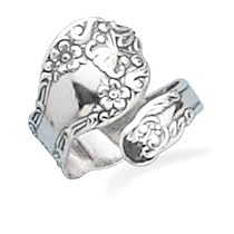 Floral Spoon Ring - Adjustable Size