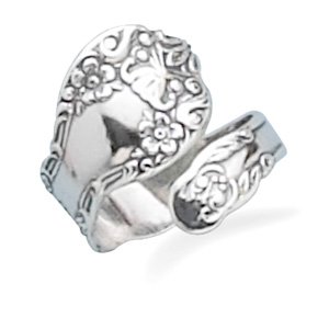 Floral Spoon Ring - Adjustable Size