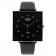 Golden Classic Women`s Black Designer-Inspired Timeless Leather Watch #4110_Black