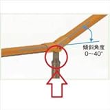 LIXIL TOEX　グリップライン　歩行補助手すり　トップ自在傾斜ブラケット　【リクシル】 　マイルドブラック