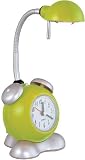 Lime Green Clock Desk Lamp