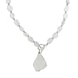 Anna Perrone Genuine Quartz Necklace Finished with .925 Sterling Silver