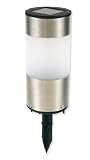 Lot de 5 bornes en Inox avec lampe solaire