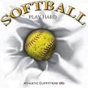 Softball~play Hard Adult Sweatshirt