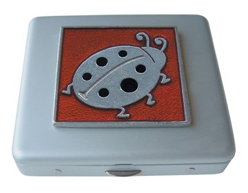 Ladybug Mirror Pill Box