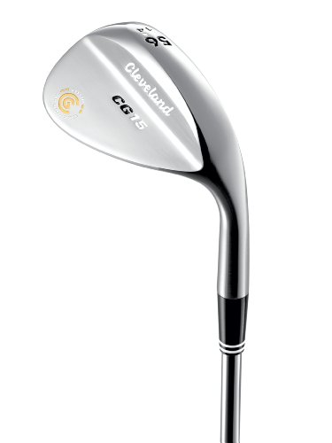 Cleveland CG15 Satin Chrome Trac Tour Zip Wedge (Right Hand, Steel, 64 degrees)