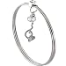 BABY PHAT Gold Tone Triple Wire CAT CHARM Bangle