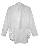 White Boys & Baby Boy Tuxedo Suit, Special occasion suit, Tailcoat, Pants, Shirt, Bowtie & Cummerbund