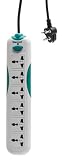 Universal Power Strip 6 Outlets - 100V to 220V/250V and 2500 Watts Surge Protector - With circuit breaker - Universal worldwide outlets - South Africa plug