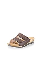 Chung Shi Sandalias planas (Pardo)