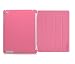 KHOMO DUAL CASE: Pink Smart Cover FRONT + Pink Poly-carbonate BACK Protector for Apple iPad 2 new iPad 3 (The new iPad HD)