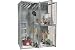 Bulk Storage Locker Back Panel 3'W For Single Or Double Tier