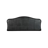 Pippa G Crown Faux Leather Black Headboard 137 x 59 cm